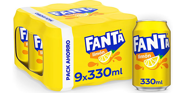 Chollo Pack de 18 latas de Fanta Limón de 33 cl por sólo 6 03 con 50