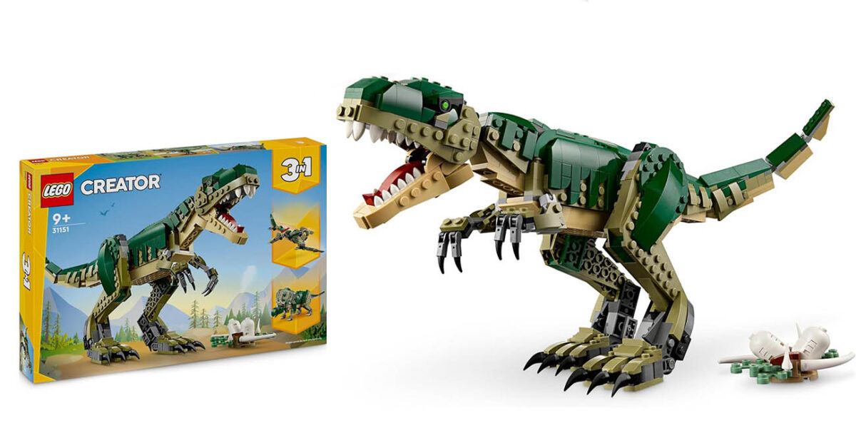 Chollo Flash Set Lego Creator En T Rex Convertible En Triceratops