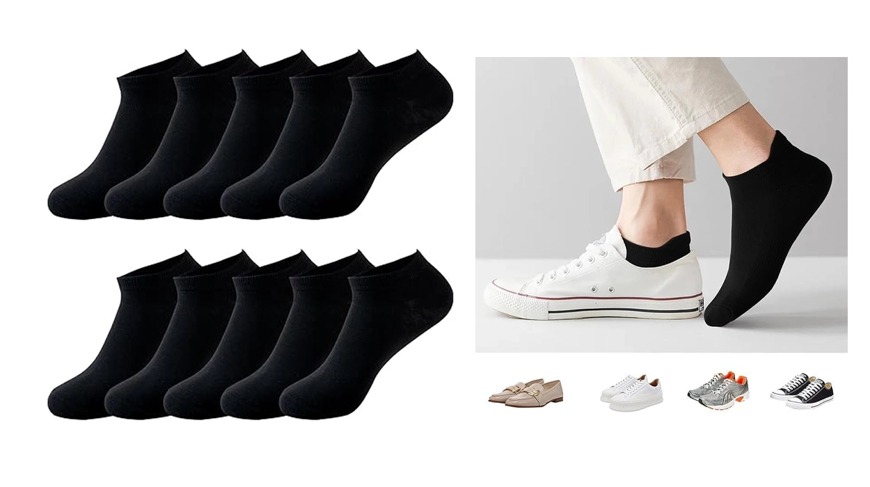 10 Pares de calcetines tobilleros