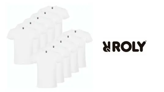 10 camisetas blancas Roly