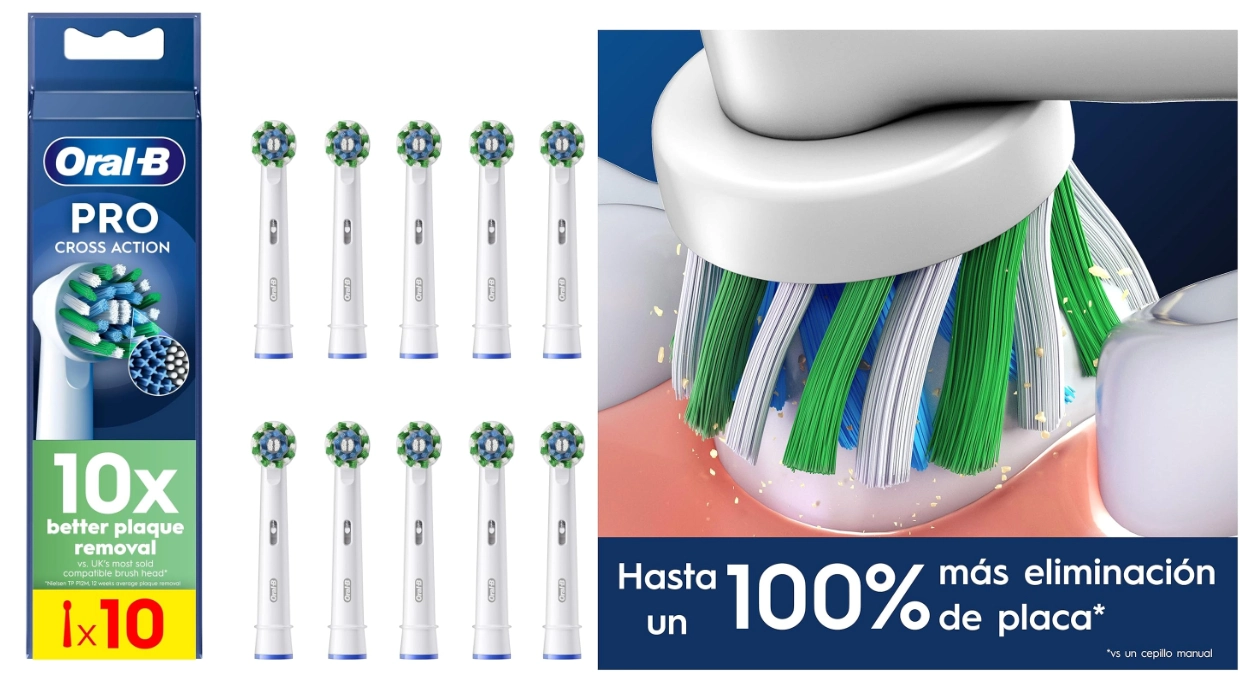 10 recambios Oral-B Precision Clean