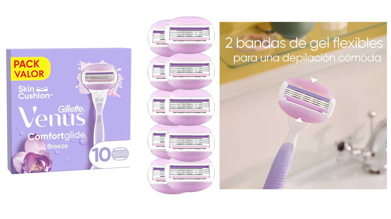 10 recambios Venus Gillette Comfotglide baratos
