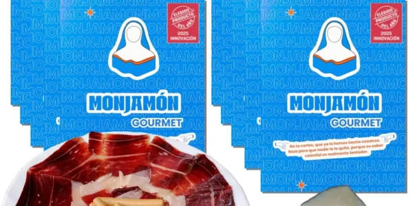 Chollo 10 sobres de jamón de bellota 100% ibérico Monjamón Gourmet de 80 g + Queso GRATIS