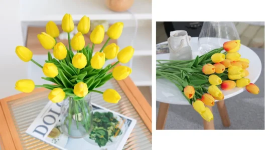10 tulipanes con toque real baratos