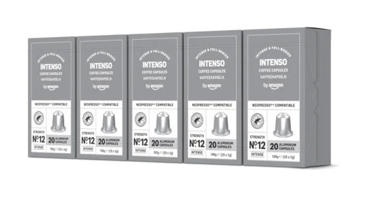 100 cápsulas de café Intenso by Amazon compatibles con Nespresso