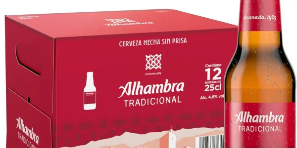 Chollo 12 botellines alhambra tradicional de 25 cl