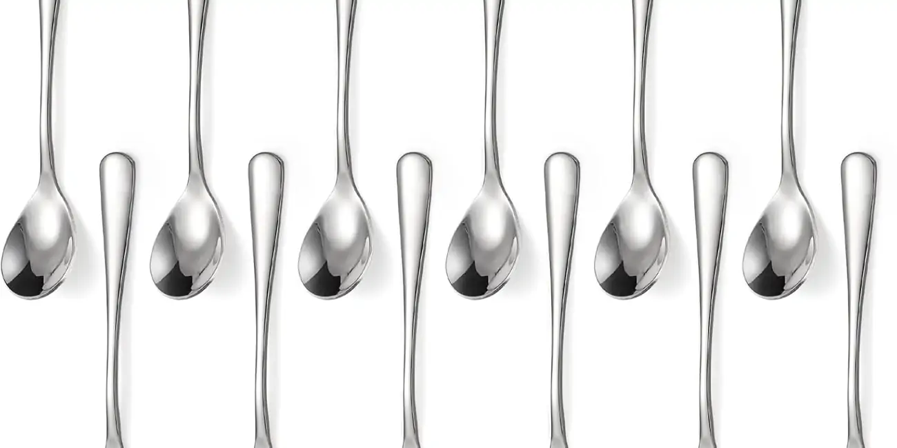12 cucharas de café de acero inoxidable