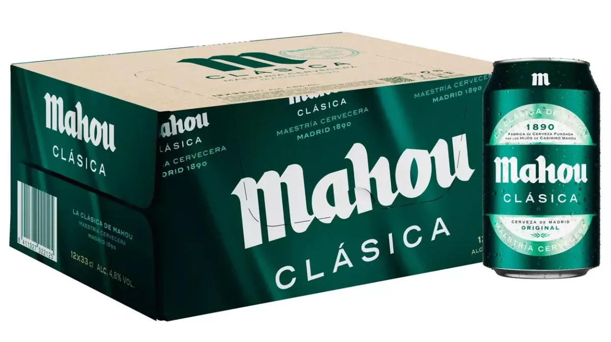 Pack x12 cervezas de Mahou Clásica de 33 cl