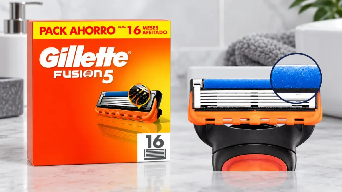 16 recambios Gillette Fusion5 al mejor precio en Amazon