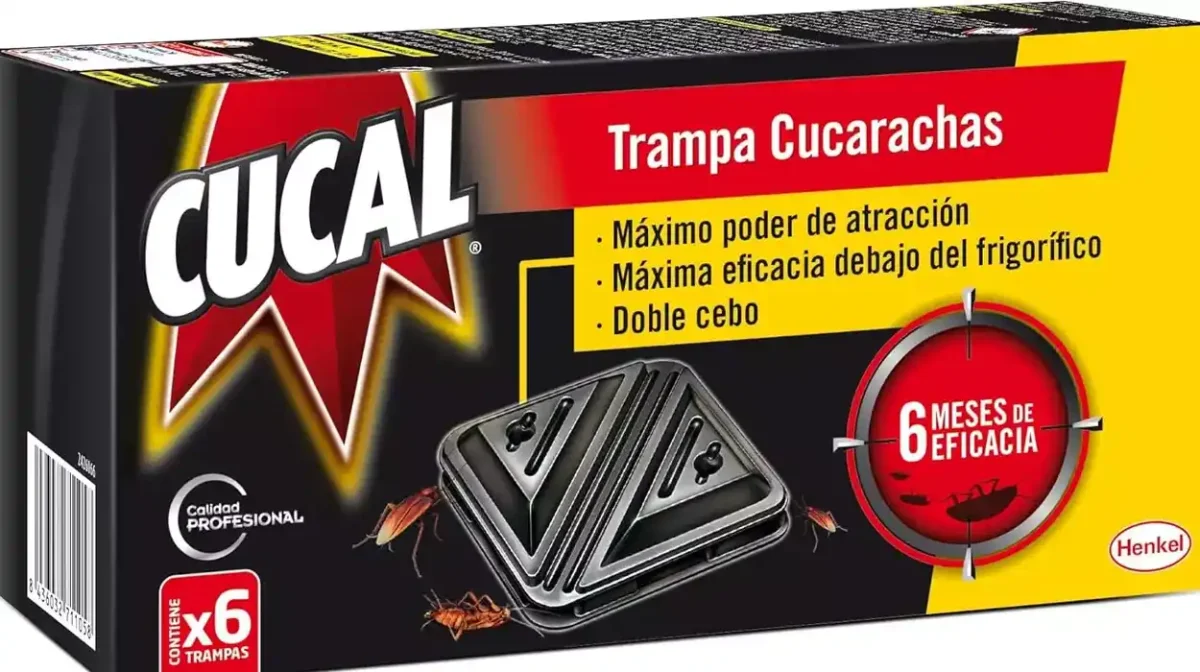 12 trampas Cucal para cucarachas con doble cebo