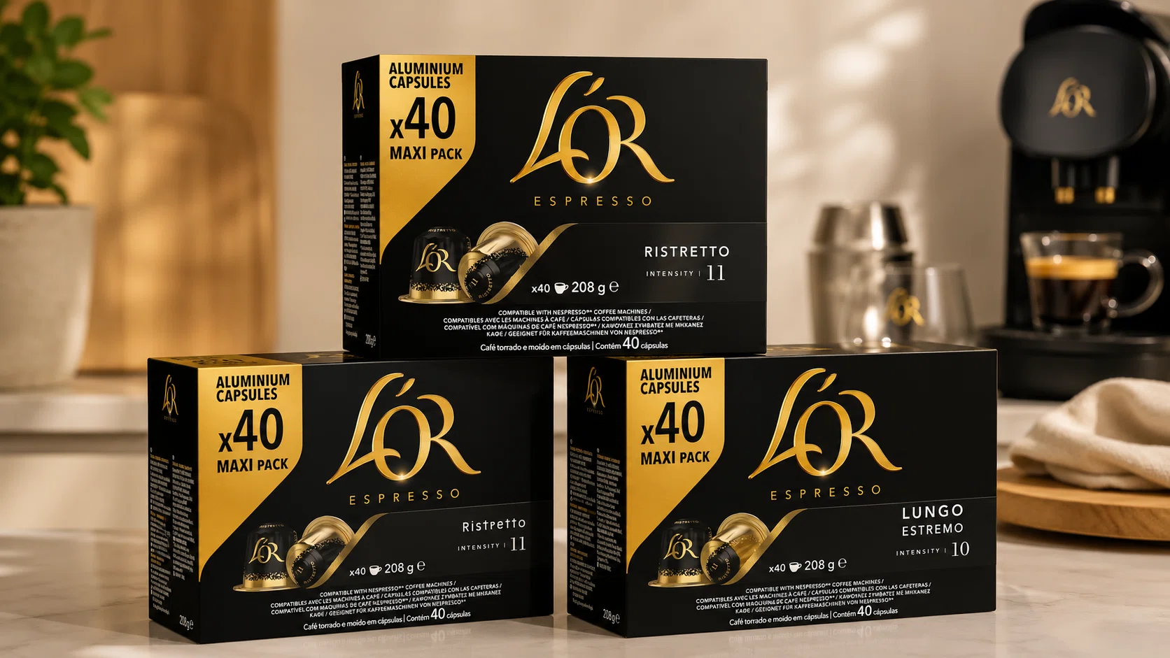 120 cápsulas L'Or Espresso Ristretto