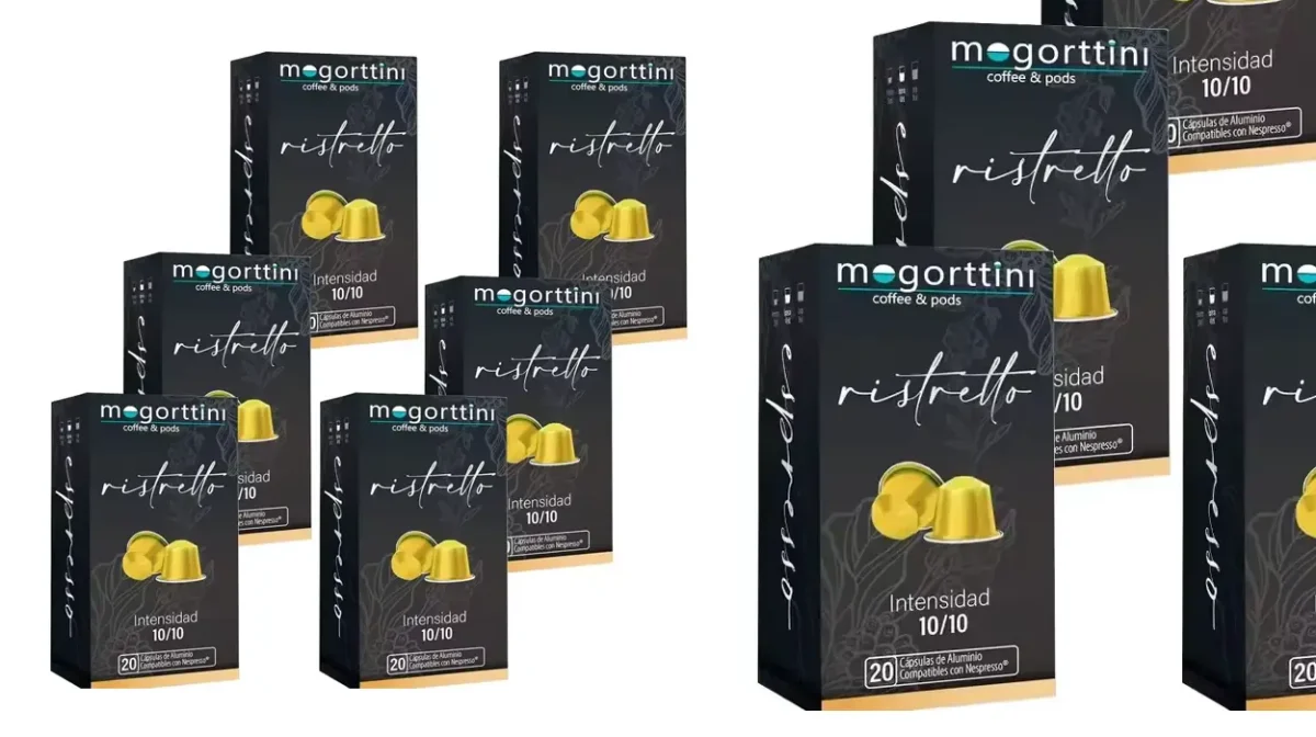 120 cápsulas café Ristretto Mogorttini compatibles con Nespresso
