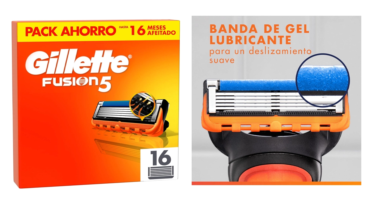 16 recambios Gillette Fusion5