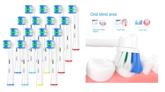 16 recambios compatibles con cepillos eléctricos Oral-B KHBD