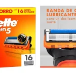 16 recambios Gillette Fusion5 al mejor precio en Amazon (-31%) ¡A 2,81€ cada uno!