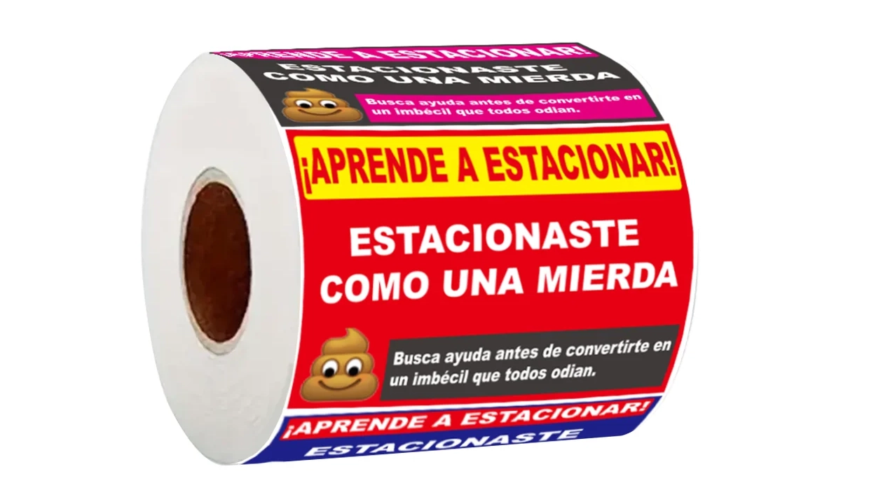 160 pegatinas divertidas con advertencias de estacionamiento