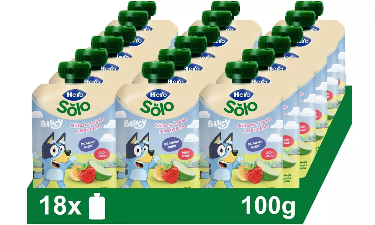 Pack de bolsitas de fruta Hero para bebé