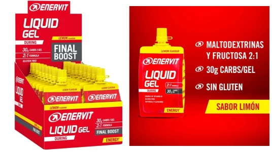 18 geles energéticos Enervit Liquid Gel