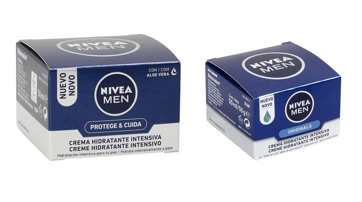 2 Crema hidratante Nivea Men Protege & Cuida de 50 ml