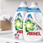 2 Detergente líquido Ariel Costa Mediterránea Brisa Marina & Jazmín (100 dosis en total)