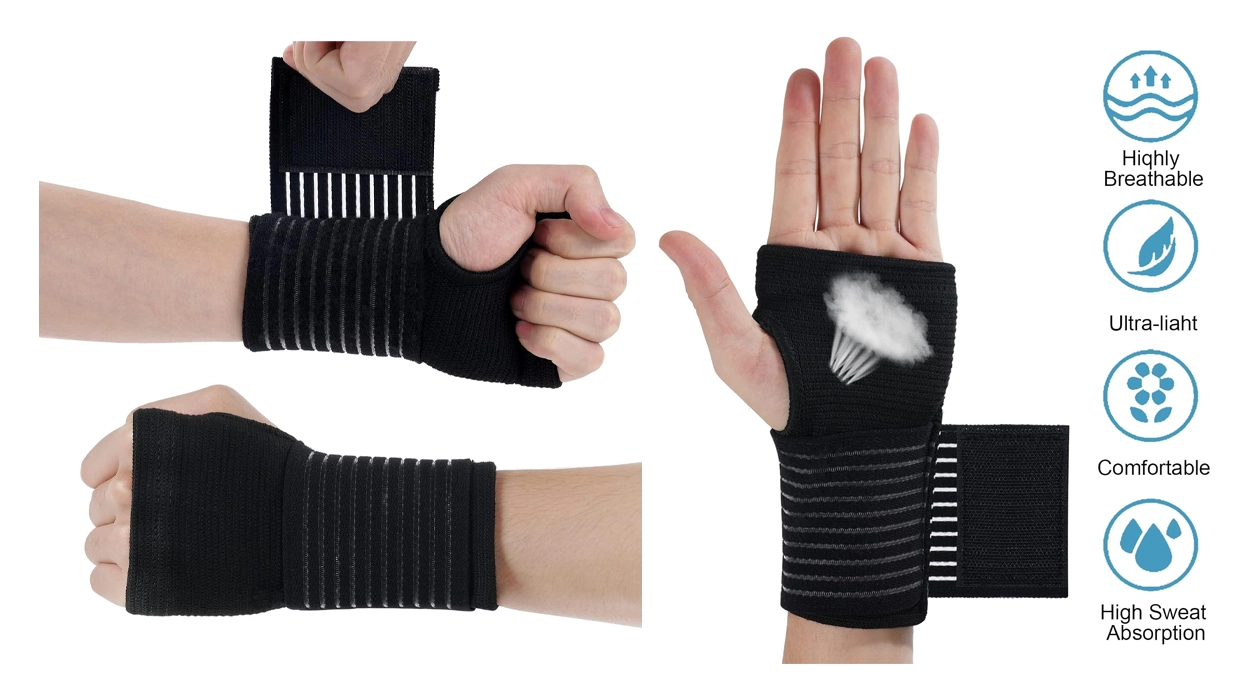 2 Muñequeras ajustables Acwoo para tendinitis