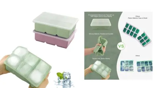 2 bandejas de silicona para cubitos de hielo Jophek baratas