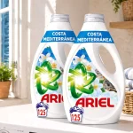 2 Detergente líquido Ariel Costa Mediterránea Brisa Marina & Jazmín (125 dosis en total)