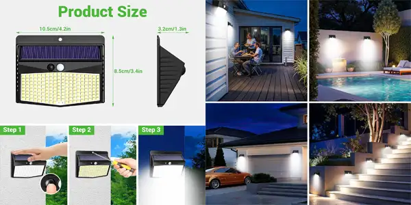 2 focos solares nipify exteriores oferta