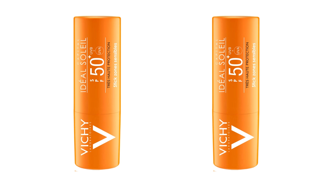 2 protectores solares en stick Vichy Zonas Sensibles SPF50+