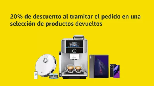 20% de descuento extra en Productos devueltos como nuevos de Amazon