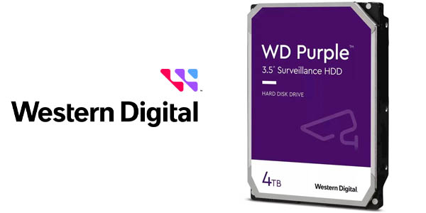 Disco duro Western Digital Purple Surveillance de 4 TB