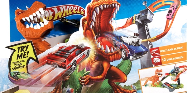 circuito hot wheels dinosaurio