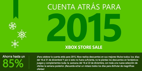 rebajas Xbox Navidad 2014