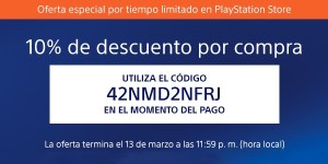 Cupón descuento Playstation Store