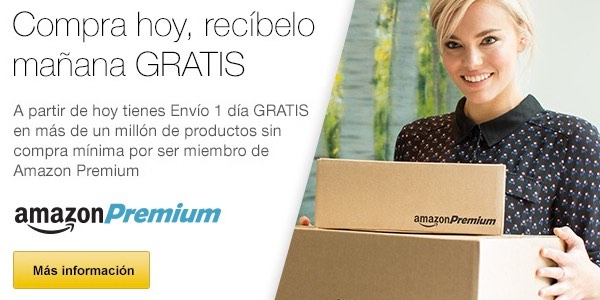 Envío en 1 día gratis con Amazon Premium
