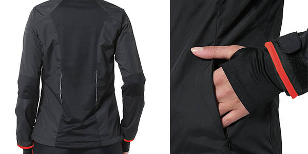 chaqueta Ultrasport Delight impermeable con puños con obertura para el pulgar a precio brutal