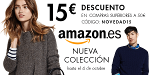 cupón descuento Amazon ropa Otoño 2015