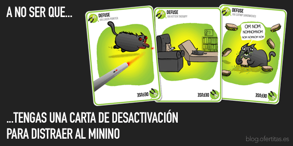 Cartas Desactivación Gatitos Explosivos