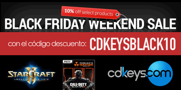 Cupón descuento CDKEYS Black Friday 2015