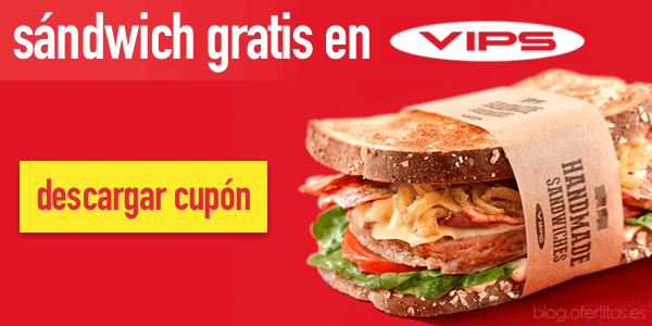 Sandwich gratis VIPS