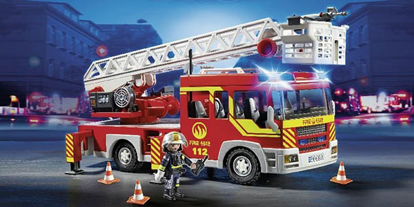 Camión de bomberos con luces y sonido