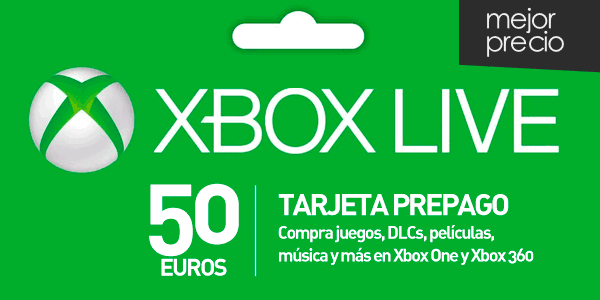 Tarjeta prepago Xbox Live
