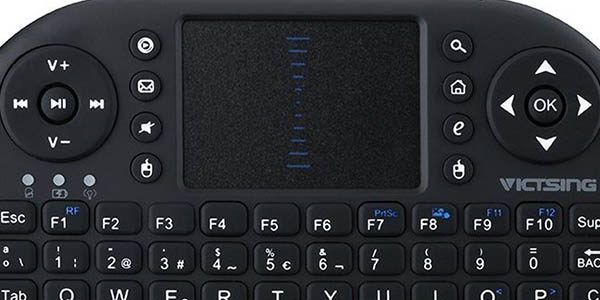 Aspecto teclas multimedia mini teclado VicTsing