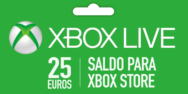 Tarjeta Xbox Live 25 euros gratis