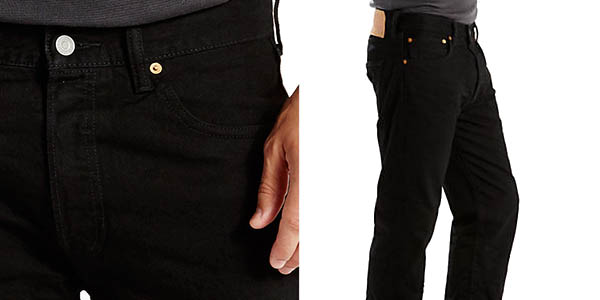 Vaquero Levi's 501 Original Fit en color negro