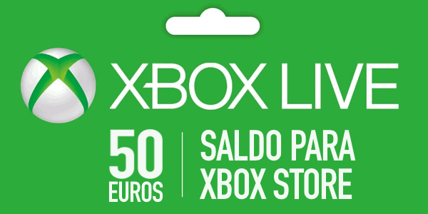 Tarjeta Xbox Live 50 euros barata