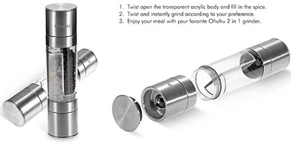 oferta grinder especias ohuhu
