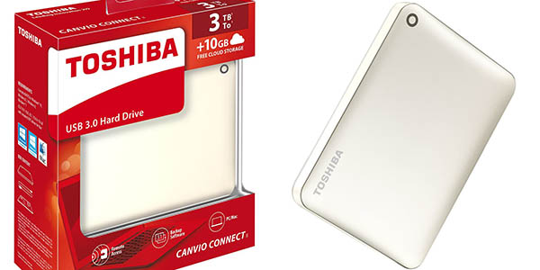 Disco duro portátil Toshiba Canvio Connect II 3TB
