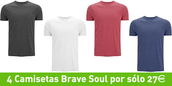 Camisetas de algodón Brave Soul