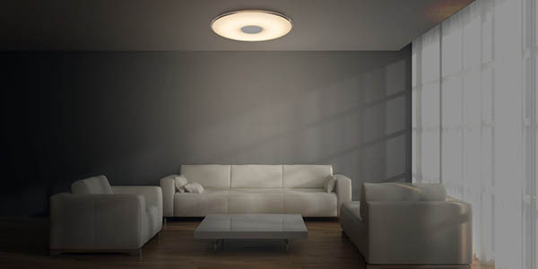 lampara plafon led regular intensidad brillo color luz mando a distancia